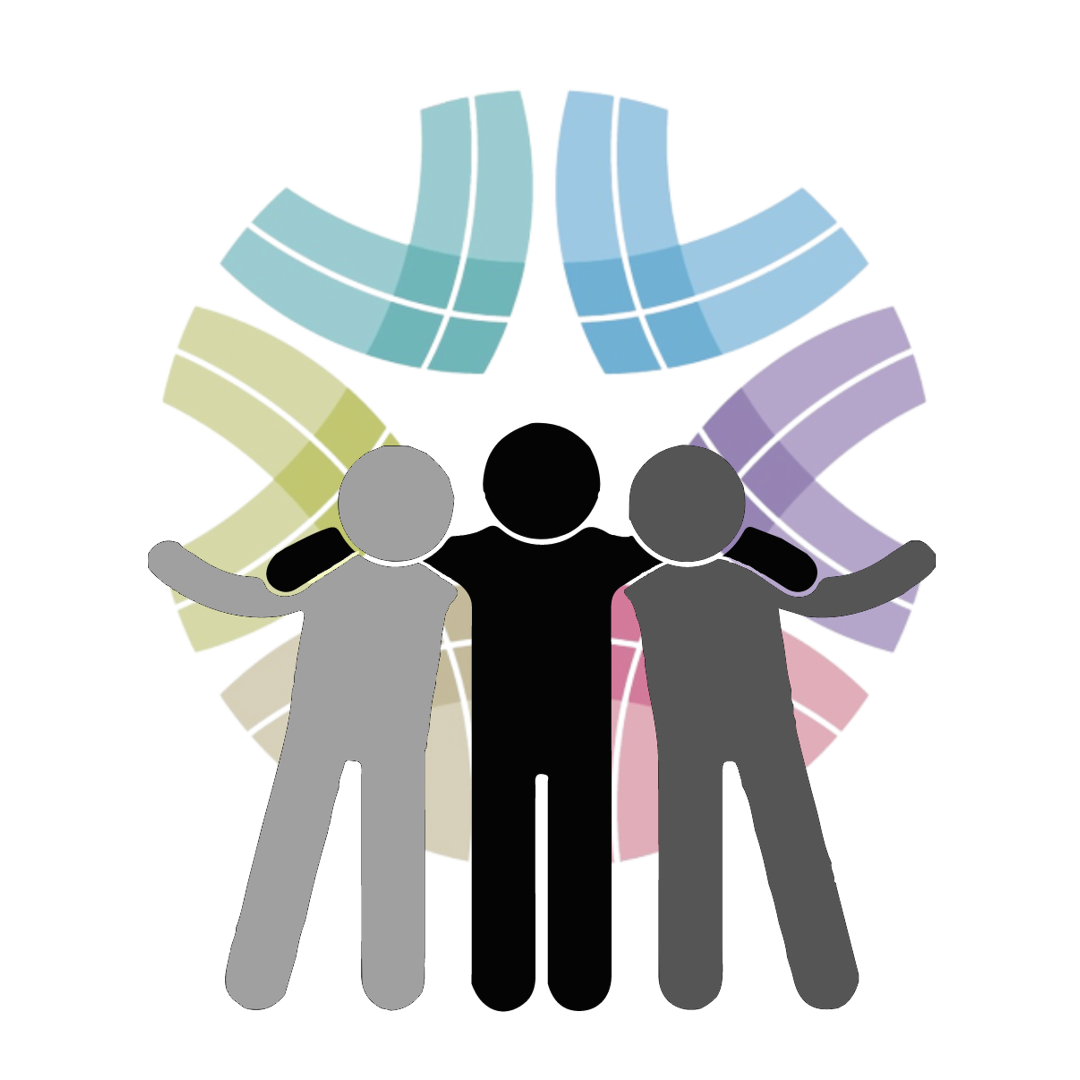 Wellbeing and Inclusion logo, three figures in a group